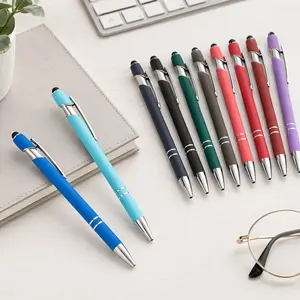 Personalized Metal Ballpoint Pen - Customized Gifts with Full-Color Logo, Order Note/DM Engraving (Include Order Number), Mixed-Color Bulk Packs (30/60/90/150pcs) for Corporate Gifts