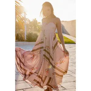Elanor Maxi Dress - Pink Cocoa