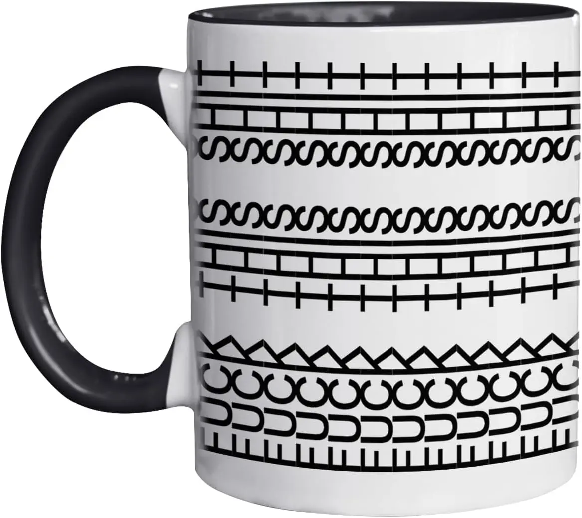 Hidden Message Ceramic Coffee Mug - Customized Printed Washable Beverage Cup, Office Coworkers Gift