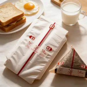 100pcs/200pcs Convenient Triangle Rice Ball Wrapping Bags, Keep Sushi and Onigiri Fresh and Delicious