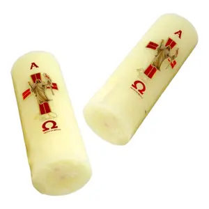 Cirio Pascual VARIOS TAMANOS  Paschal Candles Vela de Cera Jesucristo Resucitado Candle for Church Devotional Semana Santa Religious art image, home decor, wall decor, church events, gifts