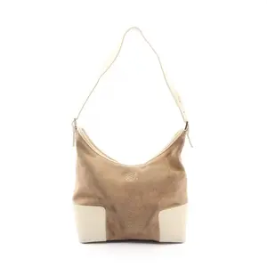 Pre-owned Loewe Suede Shoulder Bags Anagram Leather Shoulder Bag