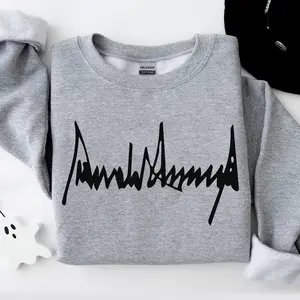 Donald Trump Signature Sweatshirt, Take America Back, Trump 2025, American Flag