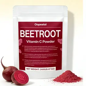 Oopeatol Beetroot Powder with Vitamin C | Boost Energy & Stamina | Natural Nitric Oxide Booster for Workout Recovery | Gluten-Free, Non-GMO