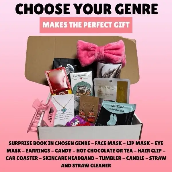 Wrapped in Words | Book Lover Gift Box – Pick Your Genre (Romance, Fantasy, or Thriller) – Cozy Reading Accessories + Curated Book