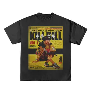 Kill Bill T-Shirt, Vacation Outfits Shirt, Unisex Vintage Graphic Tees Gothic Grunge Y2k Emo Scene Amity Affliction Style Clothes Men Women Streetwear