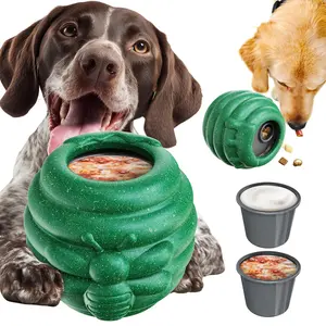 3-in-1 Honey Jar Dog Toy: The Ultimate Boredom Buster  Durable Coffee Wood Fiber | Stuffable, Licking & Dispensing | Perfect for Crate Training & Aggressive Chewers