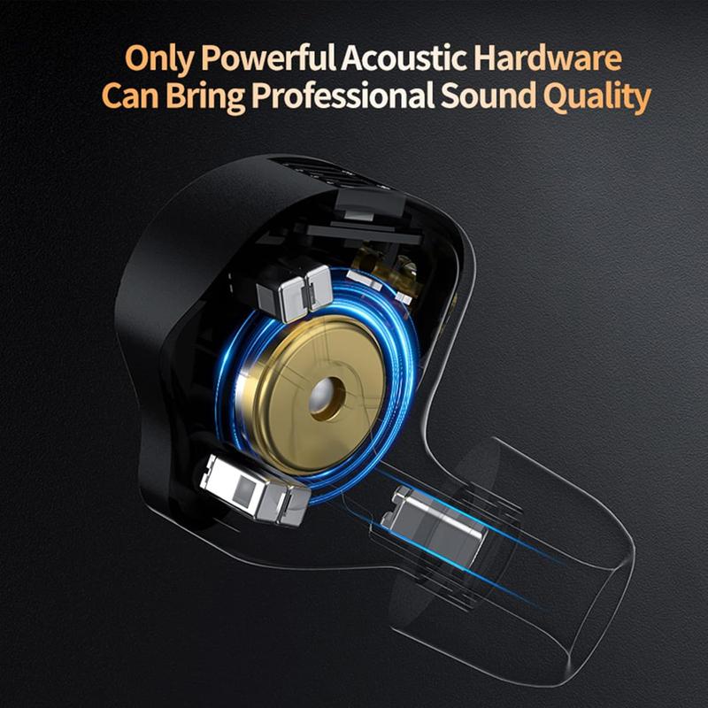 in Ear IEM Headphones,KZ ZS12 PRO X 1DD+5BA Hybrid Wired Gaming Earbuds,KZ Earbuds Earphones, in Ear Headphones with 2PIN for Audiophile (Dark Black,Tunable Version, NO Microphone) in Ear IEM Headphones,KZ ZS12 PRO X 1DD+5BA Hybrid Wired Gaming Earbuds,KZ Earbuds Earphones, in Ear Headphones with 2PIN for Audiophile (Dark Black,Tunable Version, NO Microphone)