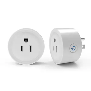 Smart Plug  2.4GHz, 10A WiFi Smart Outlet Compatible with Alexa & Google Home, Smart Home WiFi Plug with Remote Control, Timer Outlet with Schedule, 1 Pack