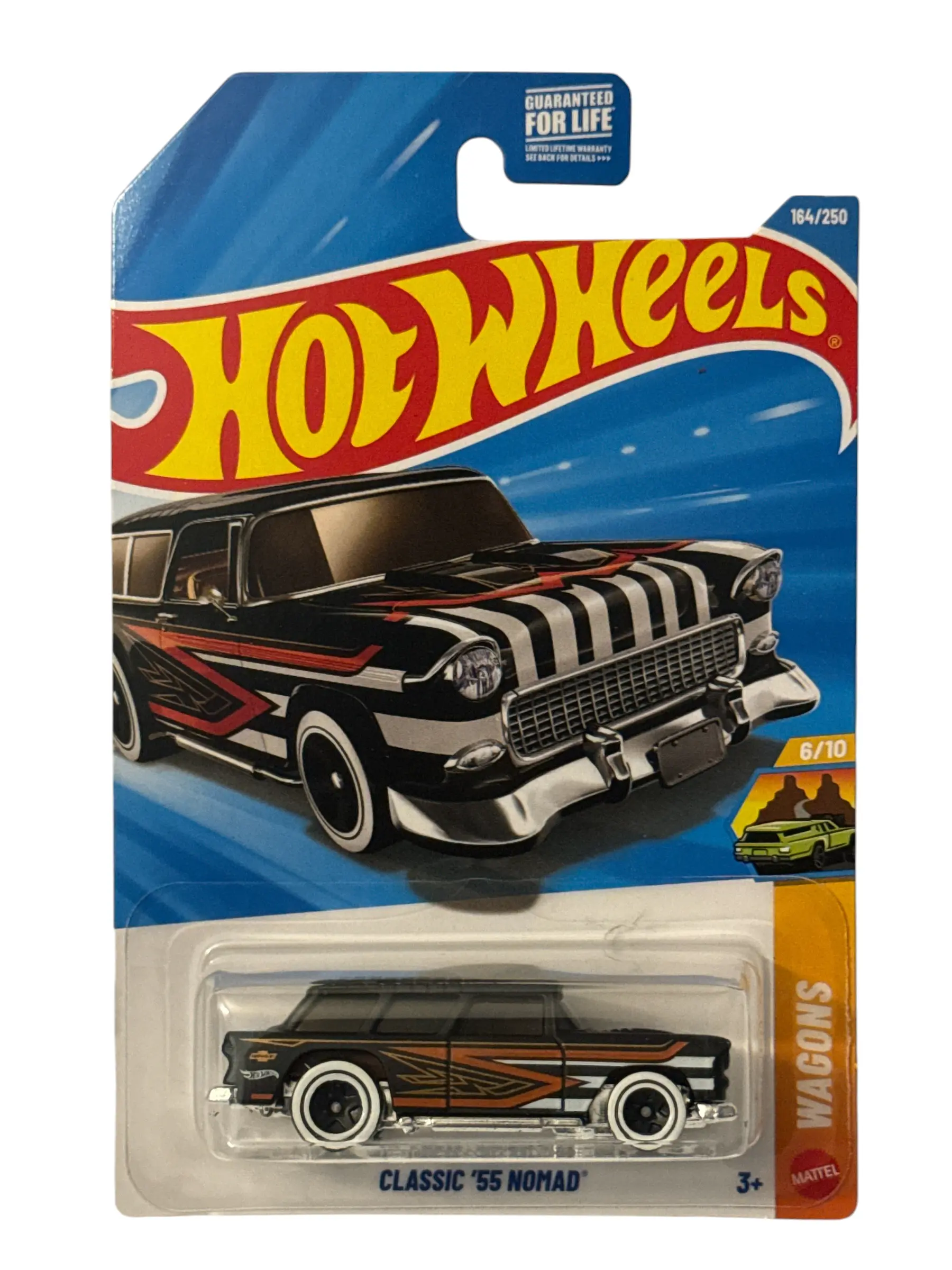 HOT WHEELS Classic '55 Nomad Black Wagons Mainline Chevy Chevrolet JJK10 2026