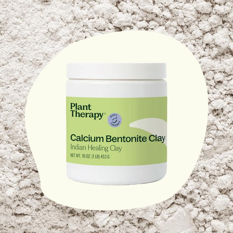 Plant Therapy Calcium Bentonite Clay 16 oz Detoxifying for Facials, Body Wraps, Baths, Foot Soaks, Hair Masks, and So Much More