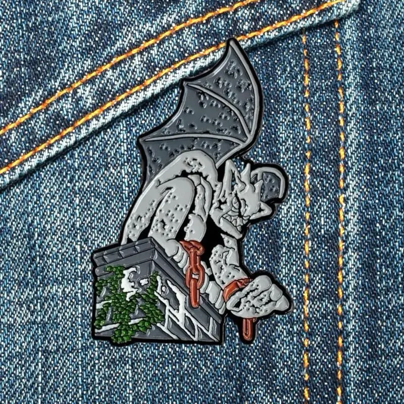 Philadelphia Gargoyle Enamel Pin by TwistedPhilly