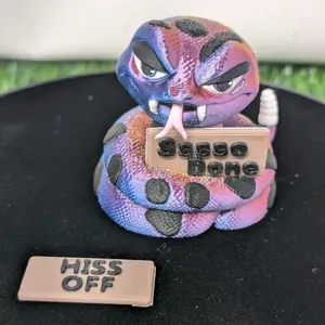 Rattlesnake Animals with Attitude Hiss Off Chromalusion Multi Color