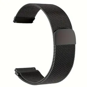 Stainless Steel Milanese Strap, Return Magnetic Bracelet, 20mm 22mm Replacement Strap Suitable for Smart Watches for Samsung Huawei Xiaomi Redmi Garmin, Smart Watch Accessories, Smart Watch Straps