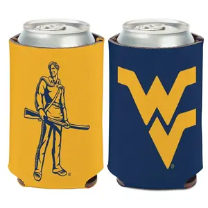 West Virginia Mountaineers Can Cooler - Ncaa Two Sided Design