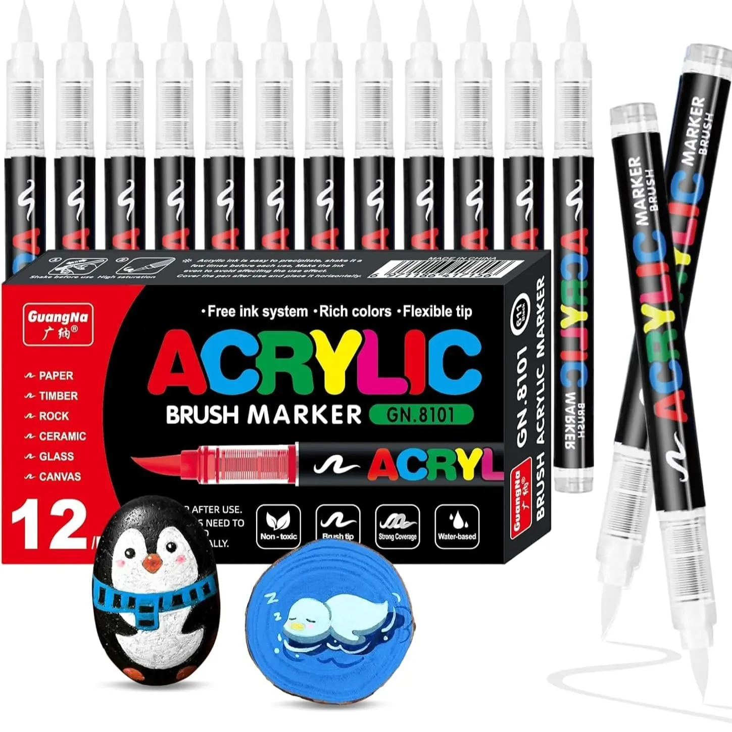 White 12 Markers