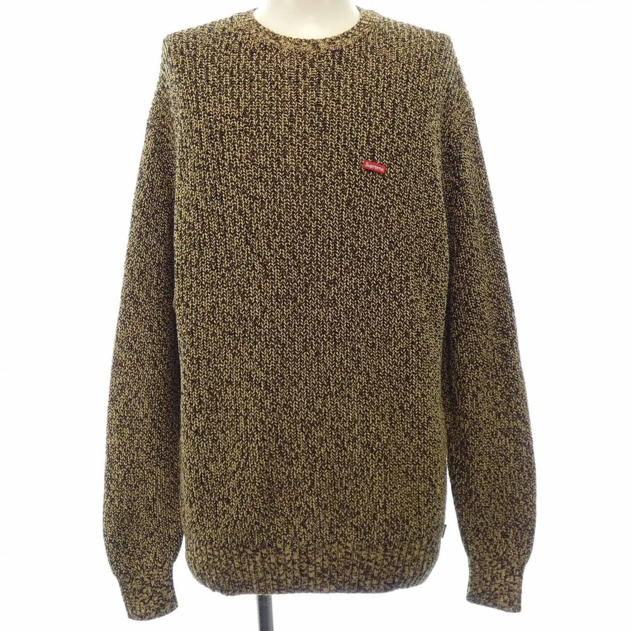 Pre-owned Supreme Wool Small Leather Goods Melange Rib knit Knitwear