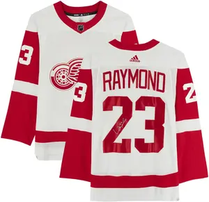 Lucas Raymond Detroit Red Wings Autographed White Adidas Authentic Jersey - Fanatics Authentic Certified