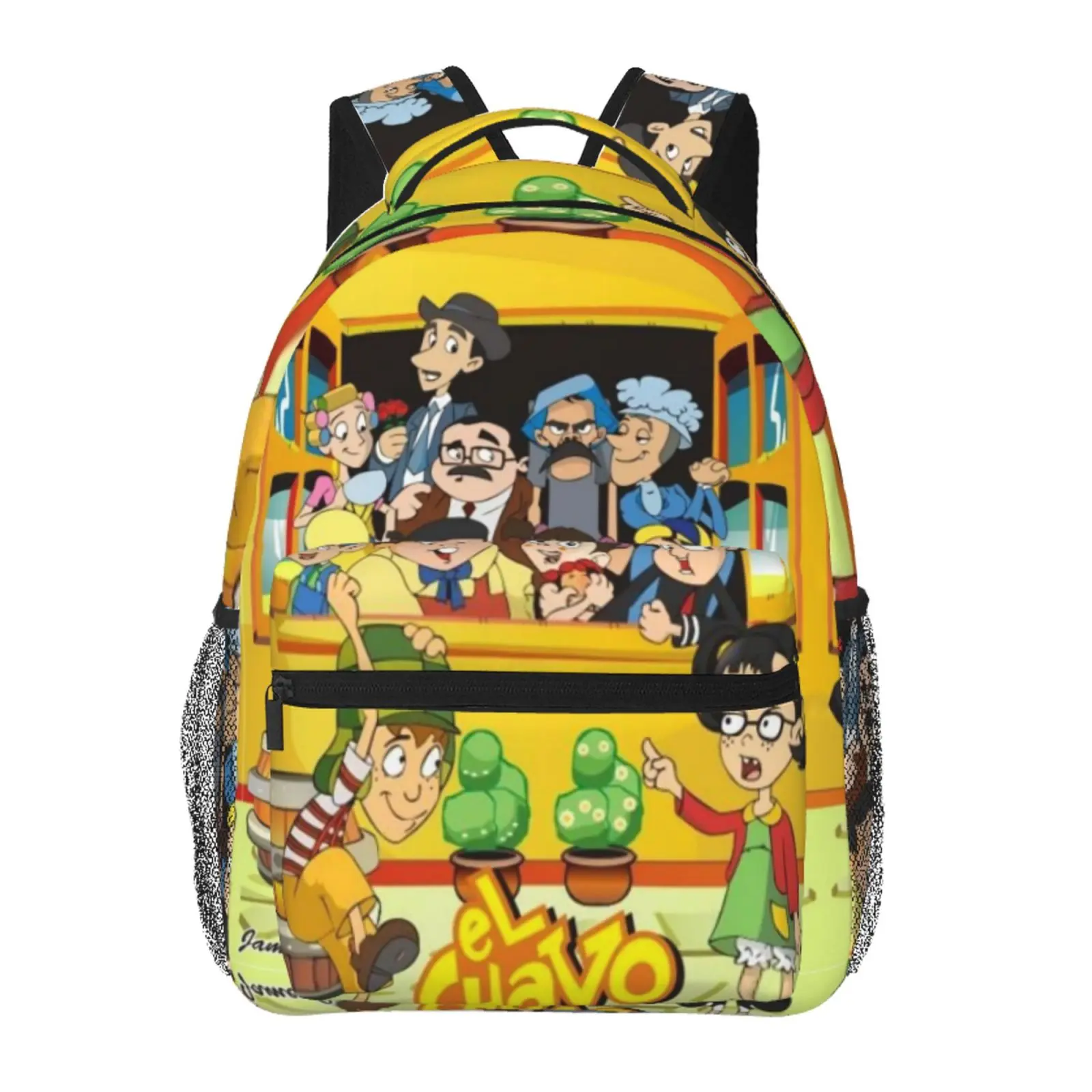 Thermal El Chavo Insulated Backpack Large Capacity El Chavo Daypack for Hiking Travel and School with Sturdy Zipper and Adjustable Straps