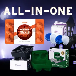 Epic Chill & Thrill Bundle: Our Silicone Ice Molds & Horror Movie Character Baking Molds Set