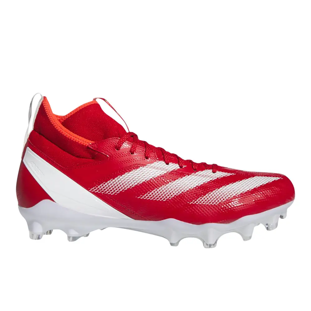 adidas Mens Adizero Impact Speed Juice American Football Sneakers Shoes - Red