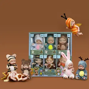 6-Pack Sleep Doll Set, Companion Kids Doll Toy, Holiday Gift Box, Perfect for Children, Soft and Cuddly, Ideal for Gifting