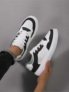 Women's Thick-Sole White Sneakers, Casual Biscuit Platform Shoes, Elevated Breathable Versatile Flats