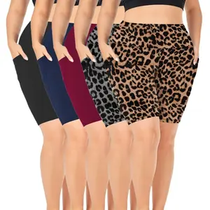 Plus biker shorts women tummy control high waisted shorts women biker shorts women with pockets yoga shorts for women
