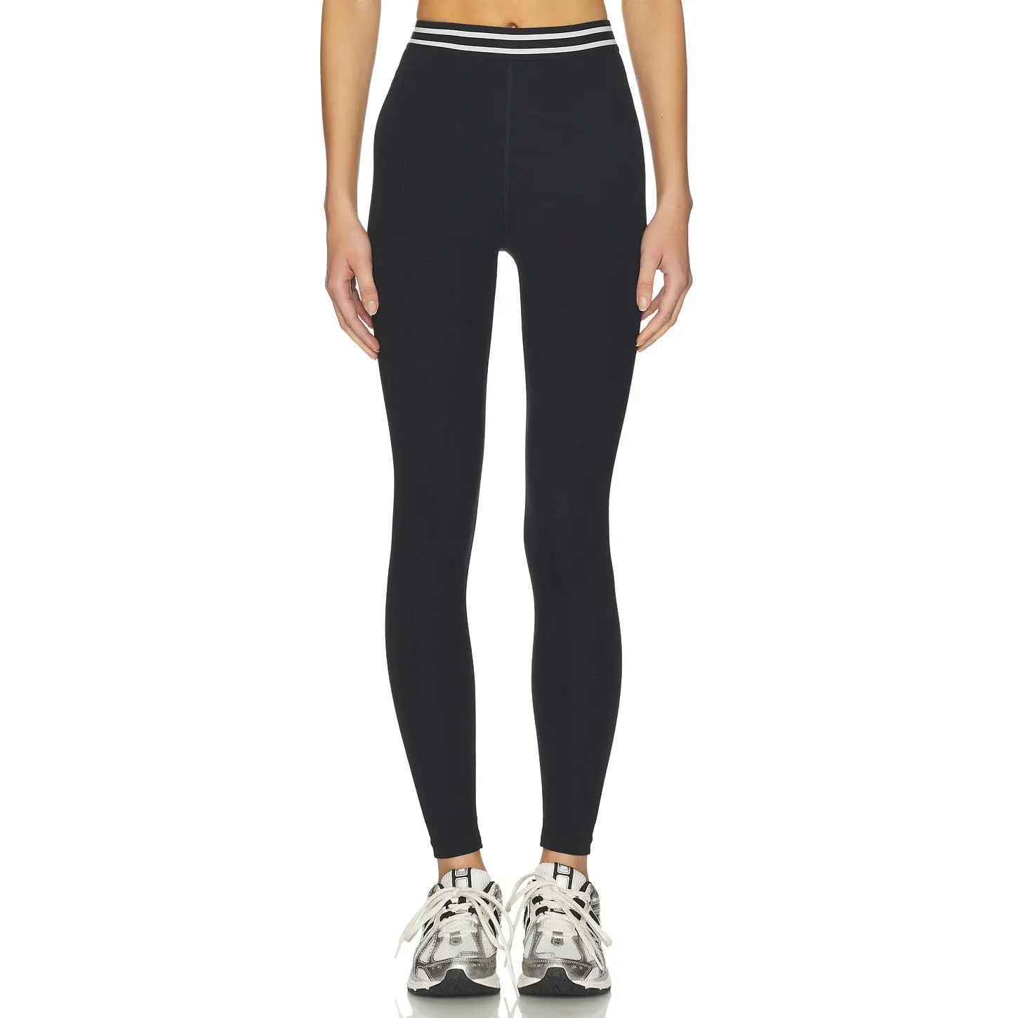 Splits59 Bailey High Waist Active Rib 7/8 Legging in Black