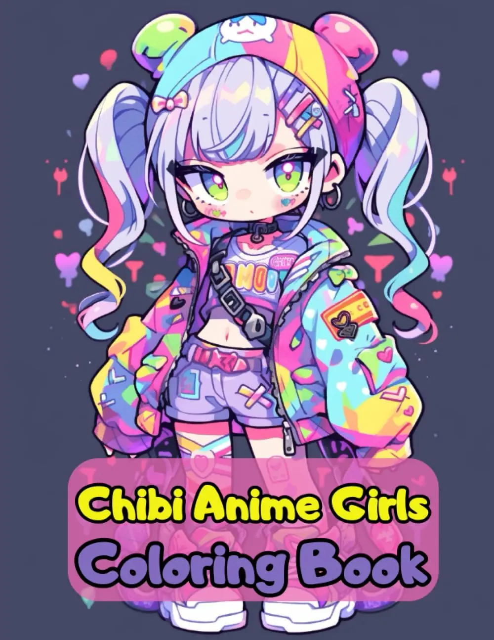 Chibi Anime Girls Coloring Book: Cute Anime Girls To Color For Teens & Adults (Anime Coloring Book) Paperback
