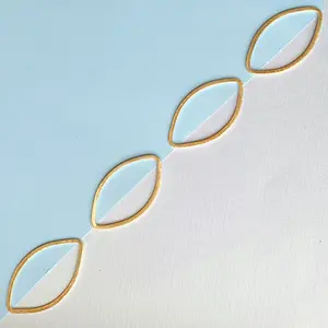 24mm Brushed Gold Marquis Ring - Pack of 4