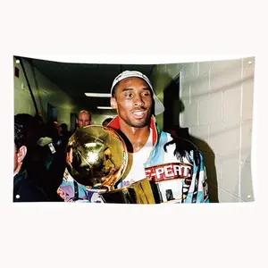 Basketball Wall Hanging Sports Flag Banner, Durable Decorative Tapestry, Inspirational Poster for Bedroom or Living Room Art, Fun Men's Cave Sports Poster, Tapestry Wall Mural