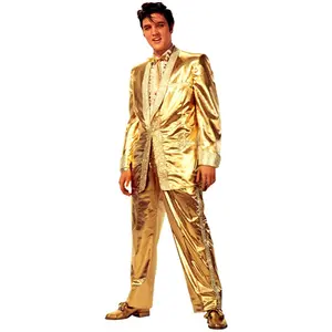 212 MAIN Elvis Presley Gold Lame Suit Life-Size Cardboard Stand-Up, Home Decor Decoration with Wall Mount Option for Home, Party Display