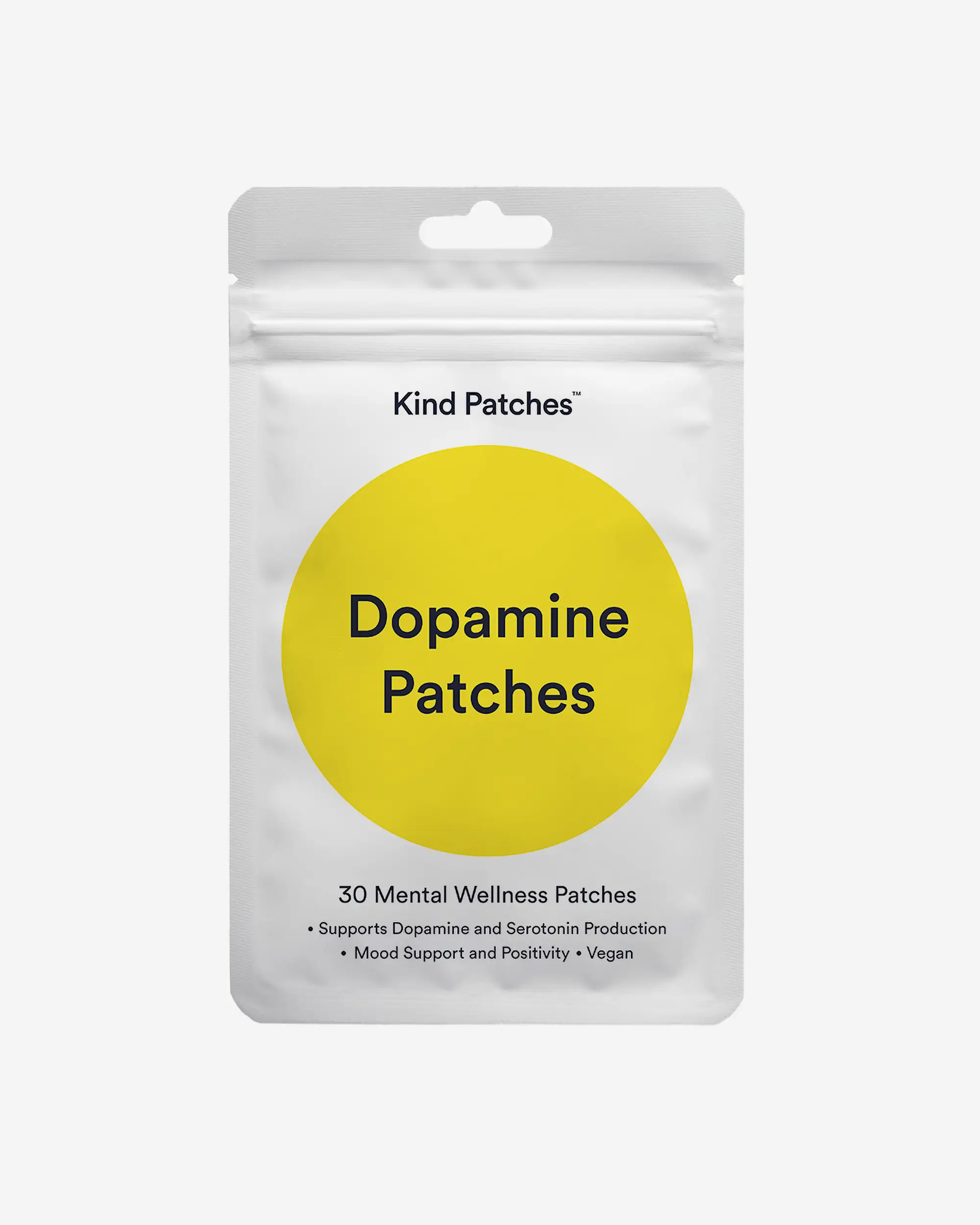 Kind Patches: Dopamine Patches: 30 Mental Wellness Patches: supports dopamine and serotonin production, mood support and positivity, vegan