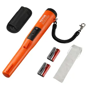 VEVOR Metal Detector Pinpointer, IP68 Fully Waterproof Handheld Pin Pointer Wand, 4.5 Detection Depth, 3 Modes, LCD Screen, Treasure Hunting Probe with Holster and 9V Battery, for Adults and KidsVEVOR Super Brand Day