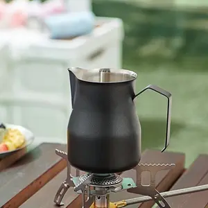 Stainless Steel Milk Frothing Cup with Scale, 1 Piece Milk Steaming Pot Accessory, Ideal for Latte Art, Cappuccino, Espresso