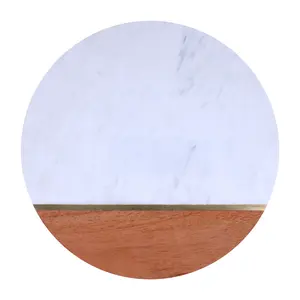 Stylish Wooden and White Marble Cheese Charcuterie Board & Knife Set/cutting - Perfect for Serving and Cutting Cheese Chopping Kitchen cutting  board