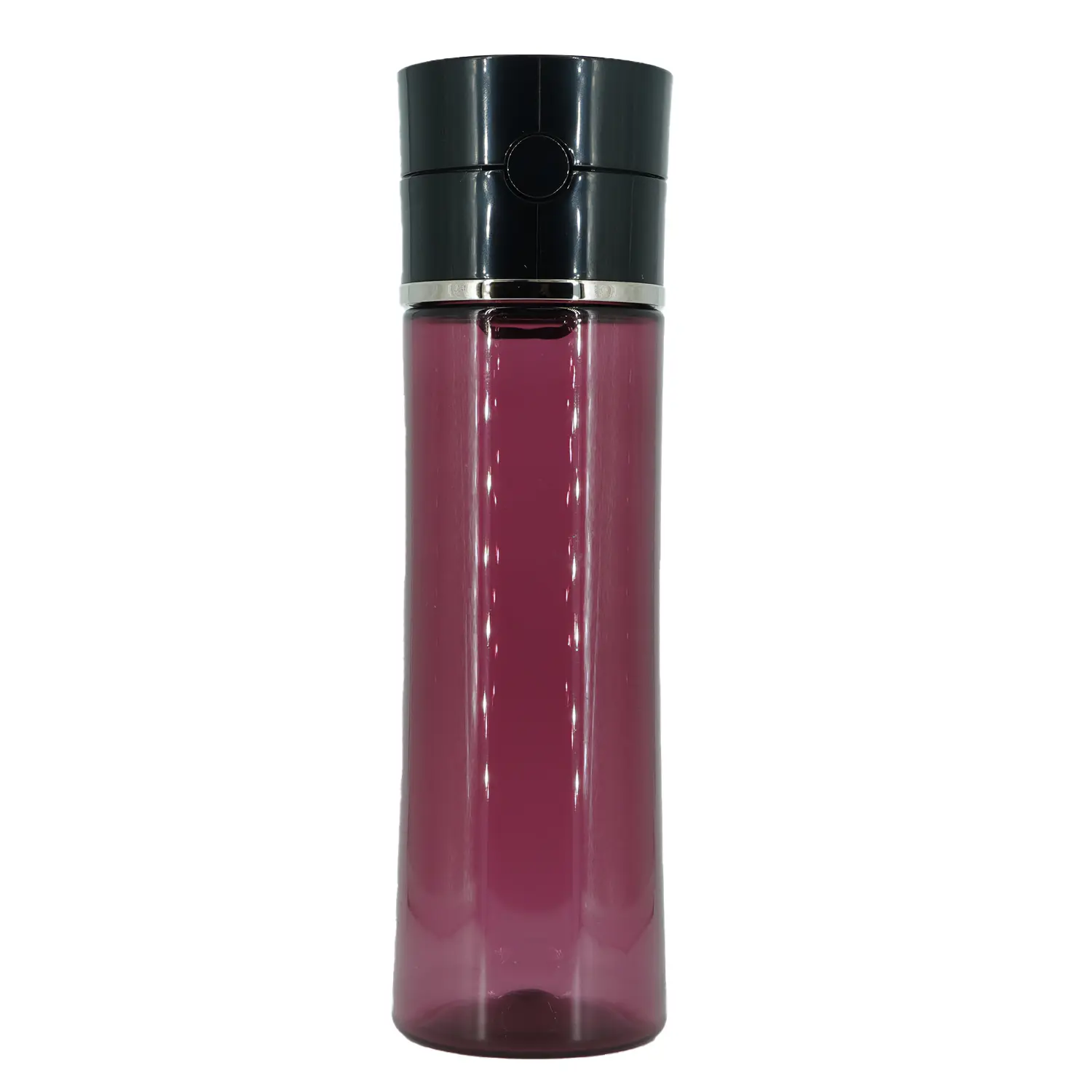 Thermos 22oz Insulated Portable Water Bottle - Burgundy Body with Button-Operated Black Lid, Insulated Water Bottle, Water Bottles