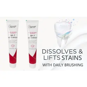 Sopami Sp7 Probiotic Toothpaste, 100G - Deep Clean & Fresh Breath, Stain Removal, Plaque Reduction, Ideal For Men & Women