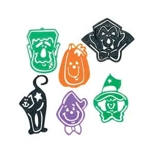 2 1/2" - 3 1/4" Bulk 144 Pc. Halloween Character Stencil Bookmarks