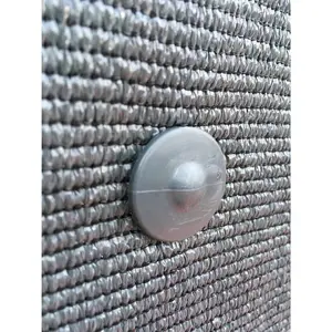 Clips for Garden Privacy net to Rigid Fence Panels (Wire Diameter 5mm (3/16'') | UV-Treated, 30 Pack, Color Anthracite Grey.