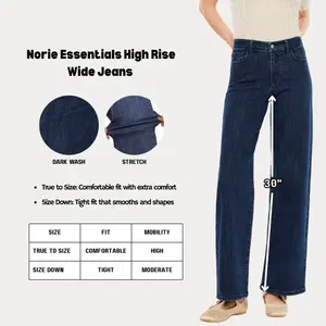 KANCAN - Norie Essentials Women's Denim High Rise Wide