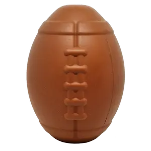 Football eDispenser Durable Rubber Chew Toy and Treat Dispenser for Dogs 30-65 lbs FDA Compliant Non-Toxic Biodegradable USA Made