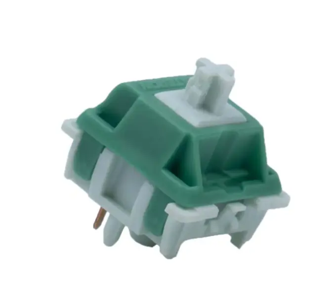 GATERON Green Apple Heavy Tactile Switch 63gf 2.0mm Pre-travel 3.4mm Total Travel Full POM Housing Stainless Steel Spring Pre-lubed 5-Pin SMD LED Full Pom Material Mechanical
