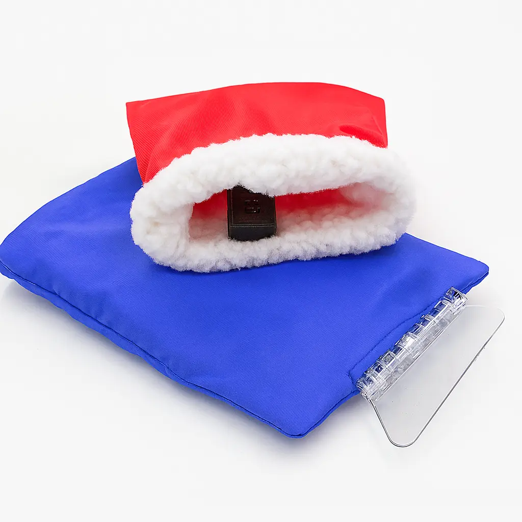 Insulated Wearable Ice Scraper Hand Glove for Winters Waterproof