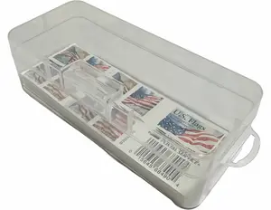 Sheet Stamps Holder,Sheet of 20 Stamps Holder Box,Sheet Stamps Keeper,Book Stamps Keeper,Book of 20 Stamps Holder Box(Not Included Stamps))
