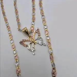 BUTTERFLY cute Necklace gold-plated three colors fashion style