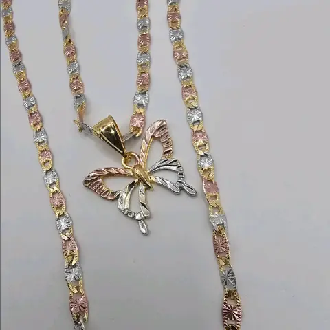 BUTTERFLY cute Necklace gold-plated three colors fashion style