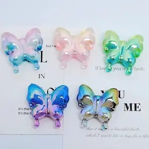 Perforated Transparent Butterfly Acrylic DIY Accessories