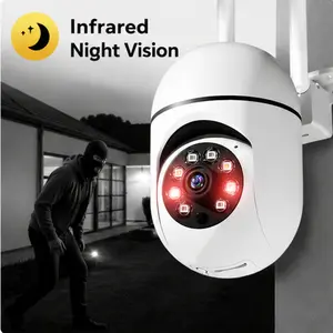 Wireless Security Camera, 360 PTZ WiFi Camera, Infrared Night Vision, Motion Detection Alert, Two-Way Talk, Home Monitoring Camera